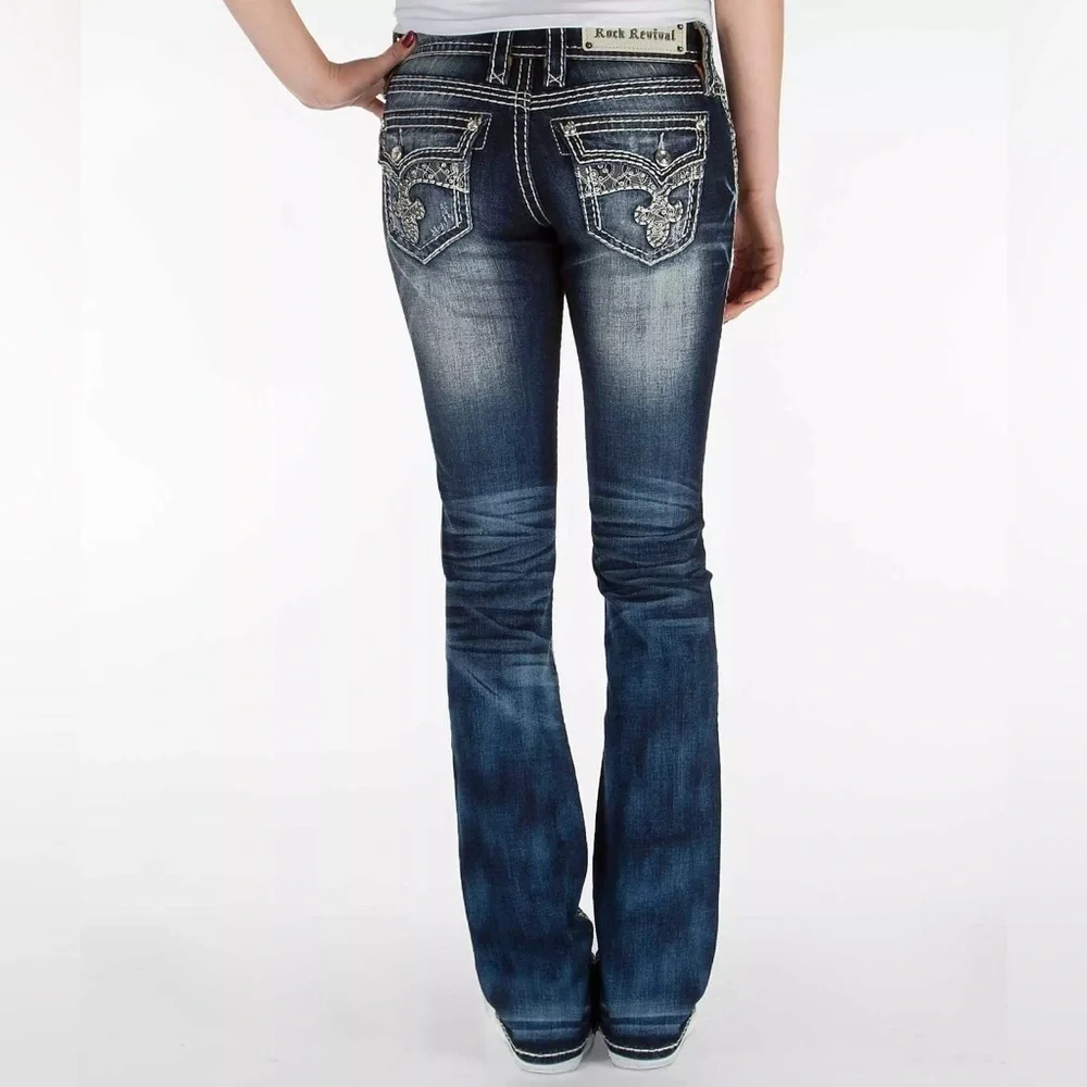 Rock Revival Berry Straight Stretch Jean, Size 28